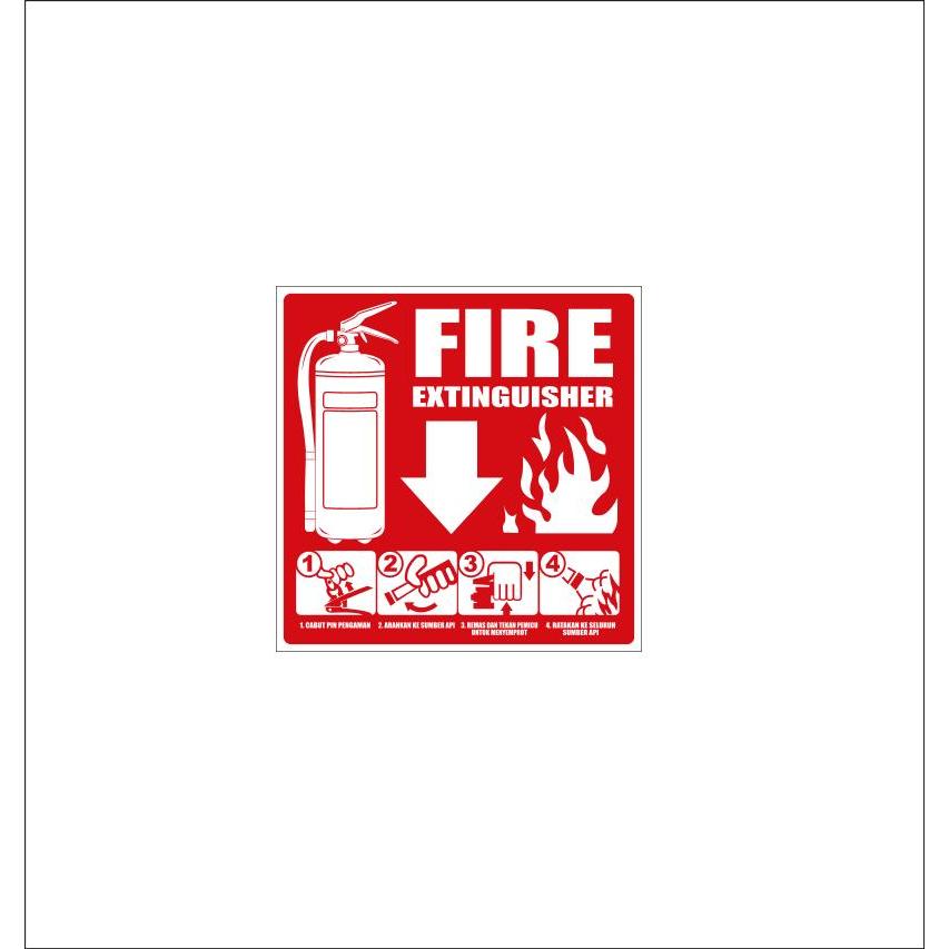 

SIGN STIKER VINYL K3 PETUNJUK ALAT PEMADAM API / FIRE EXTINGUISHER / APAR | READY STOK | - SIAP KIRIM