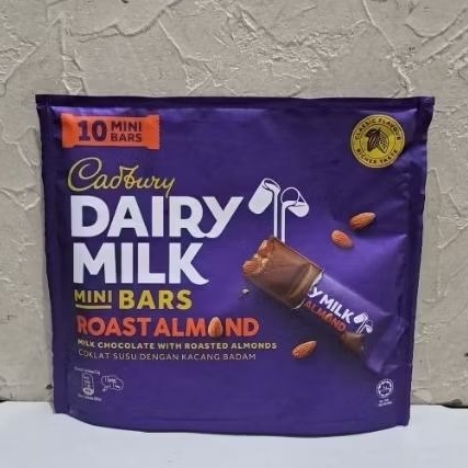 

CADBURY DAIRY MILK ROAST ALMOND 10 MINI BARS