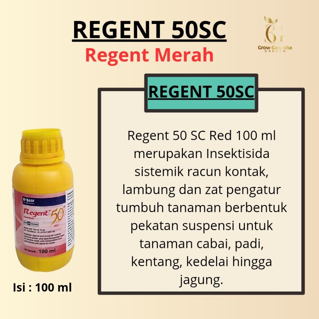 REGENT MERAH 50 SC || REGENT MERAH || INSEKTISIDA || 100 Ml