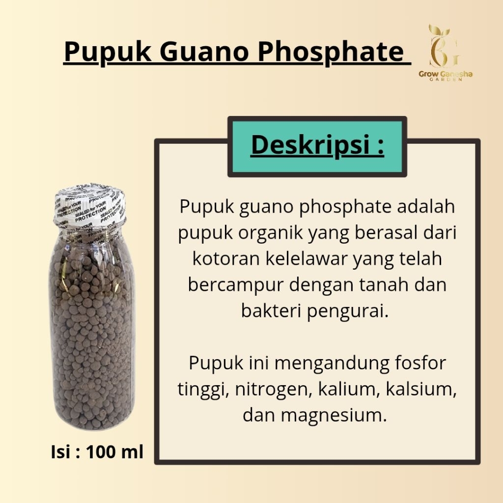 PUPUK GUANO PHOSPHATE || 100 Ml
