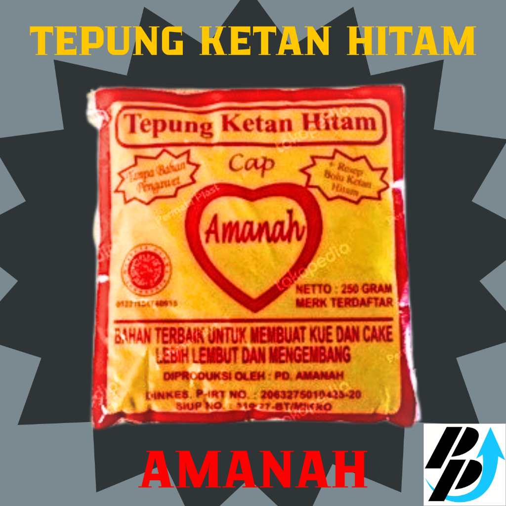 

Tepung Ketan Hitam Amanah & Ketanku | Isi ±250 Gram | Asli & Viral