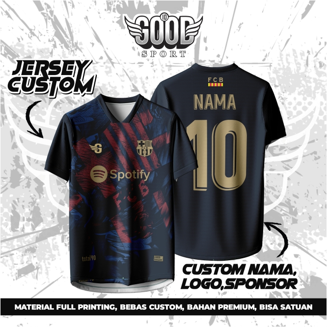 Jersey Barcelona / Jersey Barcelona  / Kaos Bola Barcelona  / Jersey Barcelona d / Kaos Barcelona
