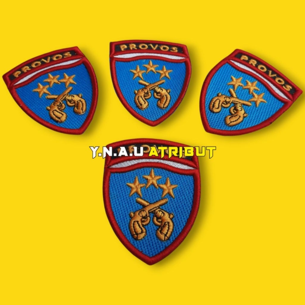 Atribut Pdl Polri Bet Lengan Provos Bordir 3D Exclusive