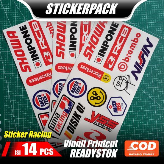 

Stickerpack racing murah isi 14pcs