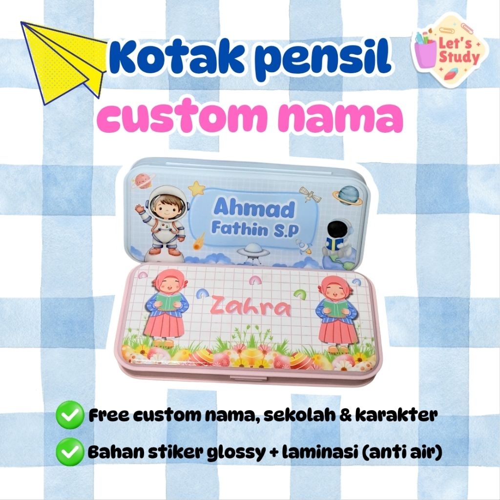 

Tempat pensil custom nama anak