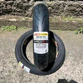 [READY COD] BAN ASPIRA PREMIO SPORTIVO RS01 ( 90/80-14 )TUBELESS SOFT COMPOUND RING 14 / BAN BALAP S