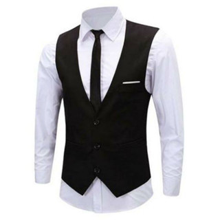 Vest Rompi Formal Pria - Setelan Dalaman Jas Cowok / Groomsmen Wedding tanpa kerah