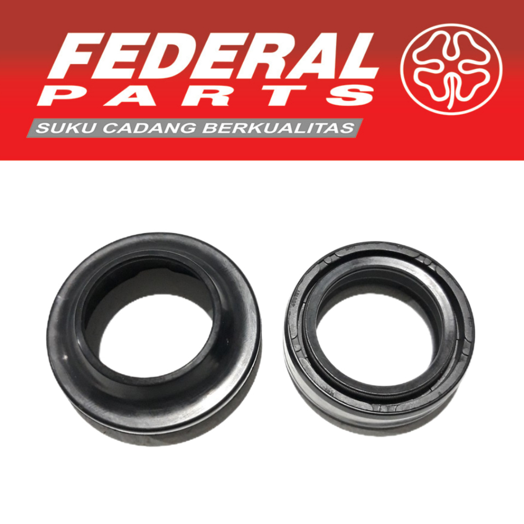 SEAL SIL / KARET SHOCK SOK SKOP SKOK DEPAN + TUTUP SUPRA X 125 / FIT NEW - KHARISMA - BLADE - REVO F