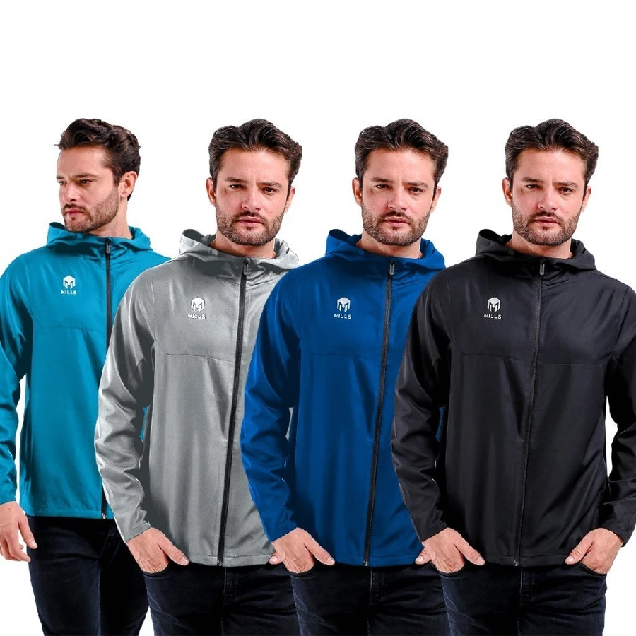 Jaket Mills Original Pizzi Windbreaker Black 15015 BNWT