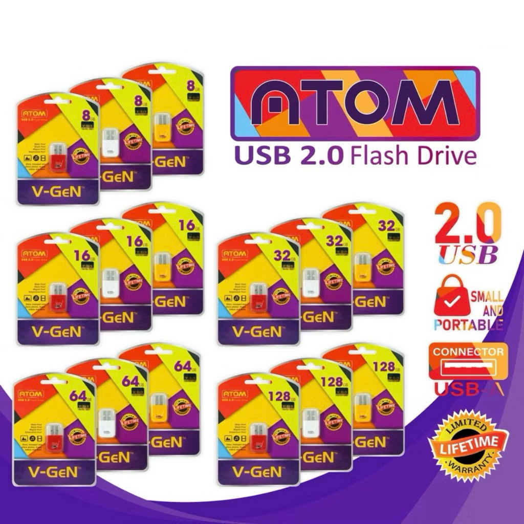 FLASHDISK VGEN ASTRO ATOM AVATAR 4GB 8GB 16GB 32GB 64GB 128GB ORIGINAL