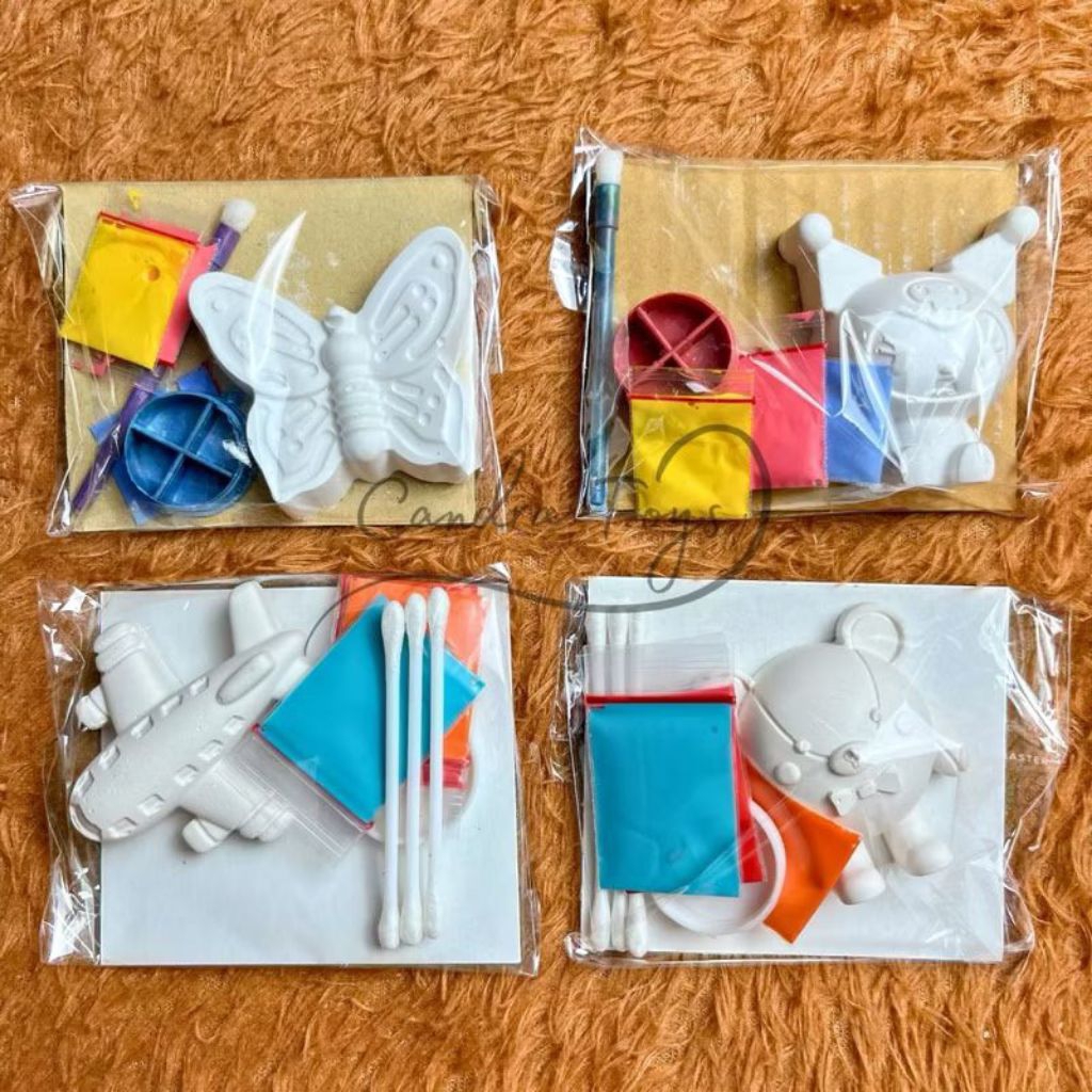 mainan anak lukis gypsum | mainan anak melukis patung gypsum