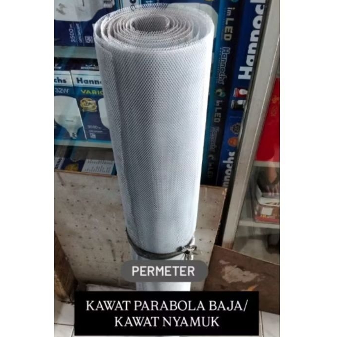 Kawat Parabola Baja/ Kawat Nyamuk Hitam & Putih