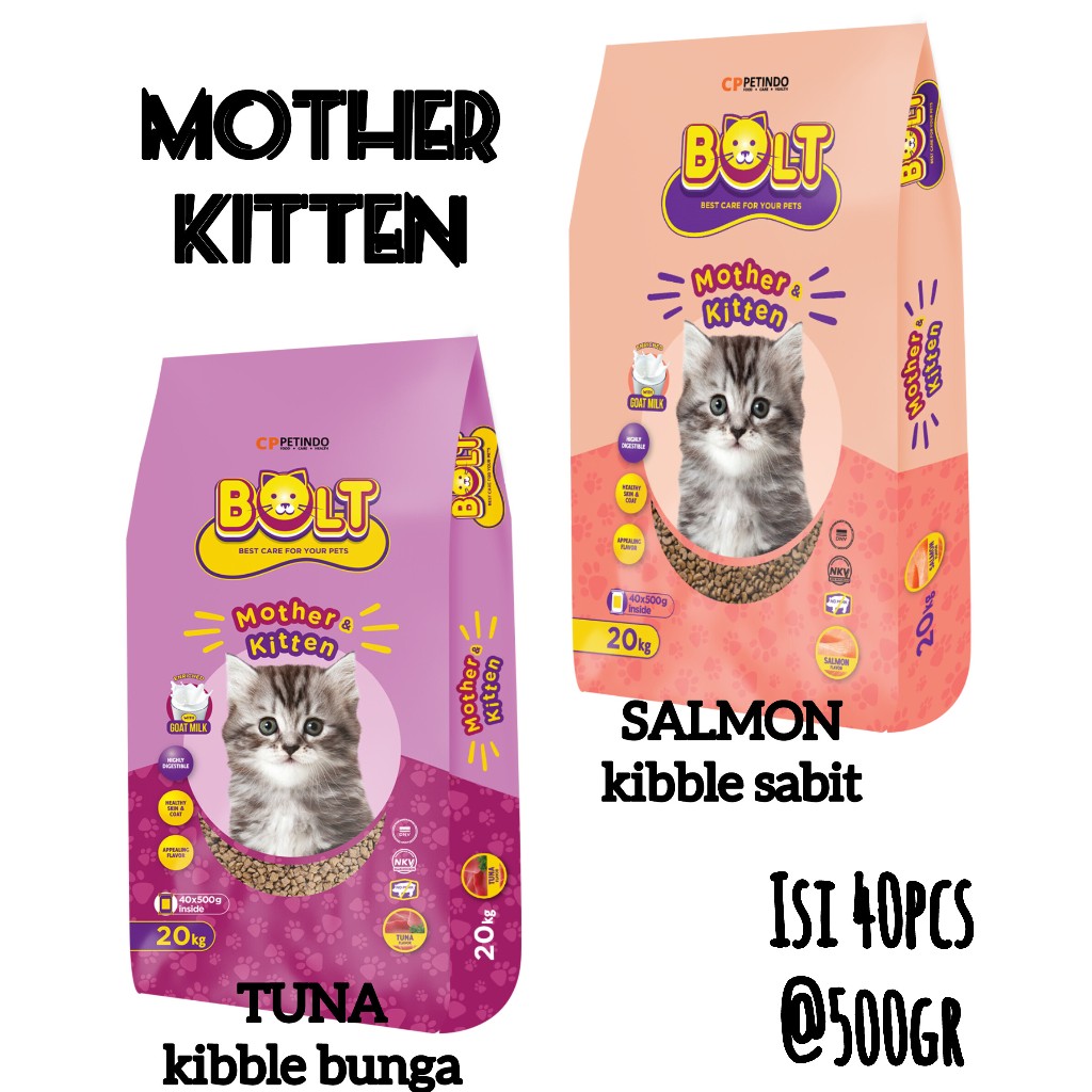 BOLT MOTHER KITTEN 20kg / SAK / bolt kitten / bolt pakan kucing