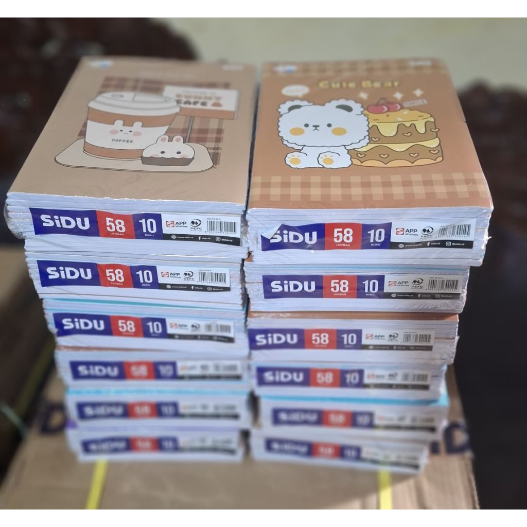 

BUKU TULIS SIDU 58 LEMBAR 1 PACK ISI 10 BUKU