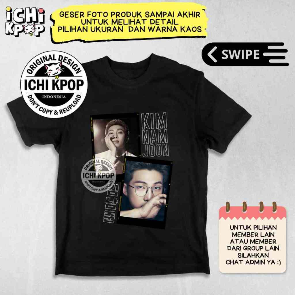 Kaos KIM NAMJOON foto army korea kpop