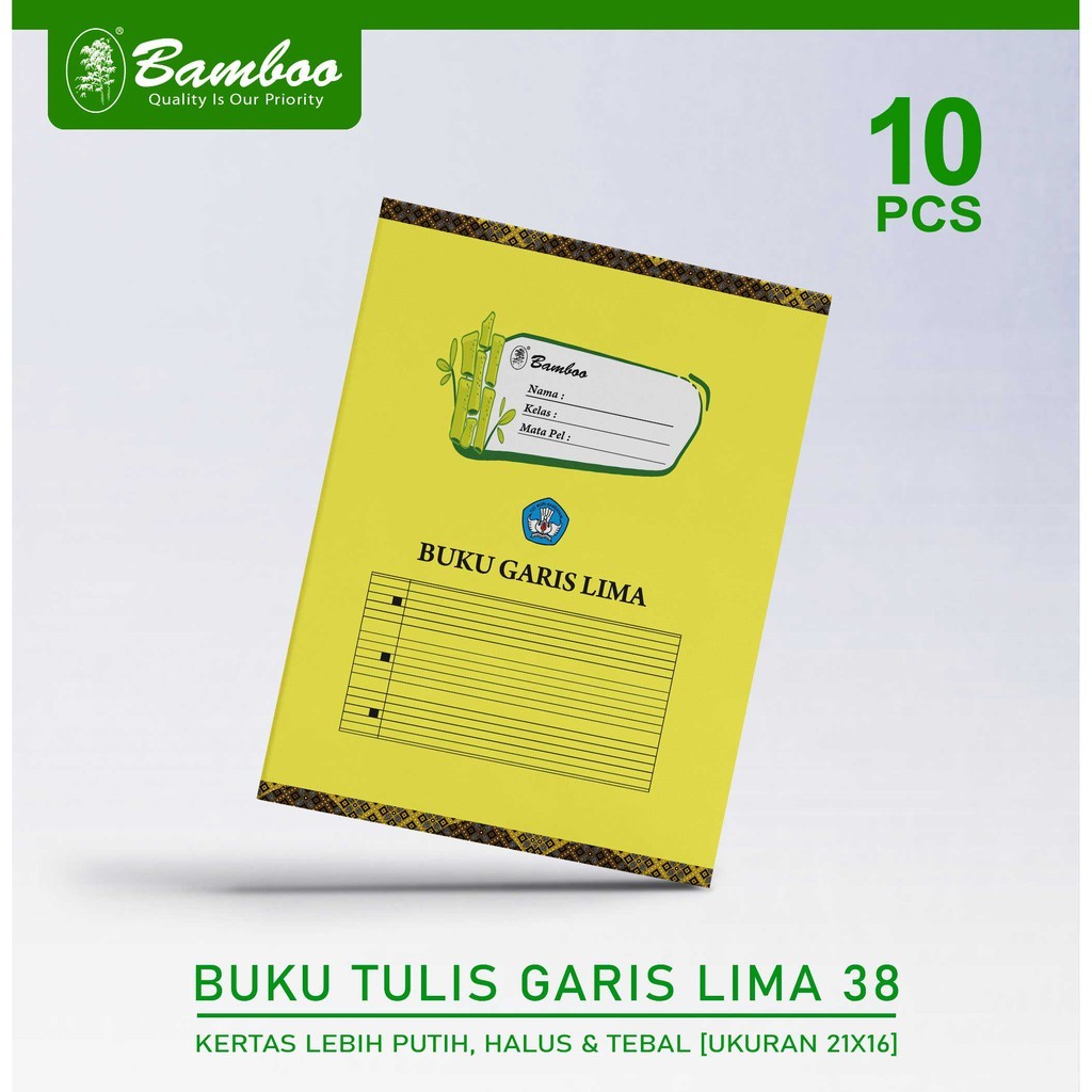 

Buku Garis Buku Halus Garis Tiga Garis Lima Bamboo Buku Elok 38 Lembar