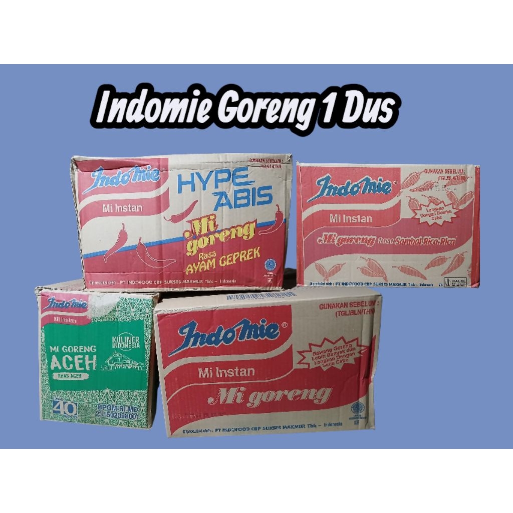 

Indomie Goreng 1 Dus isi 40 Pcs
