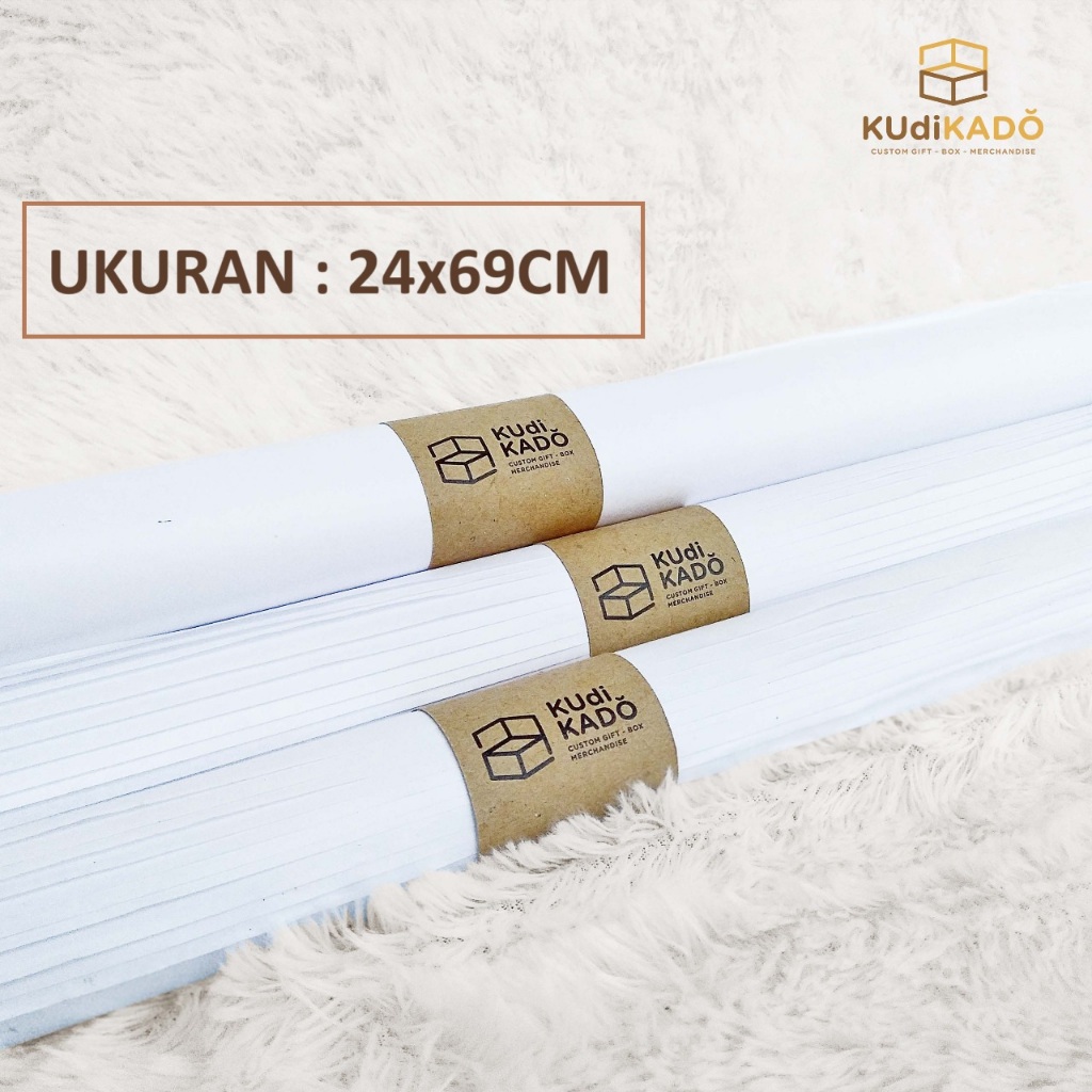 

Kertas Packing 2pcs / Kertas Kado / Kertas Bungkus Hampers / Wrapping Paper ukuran 24x69cm