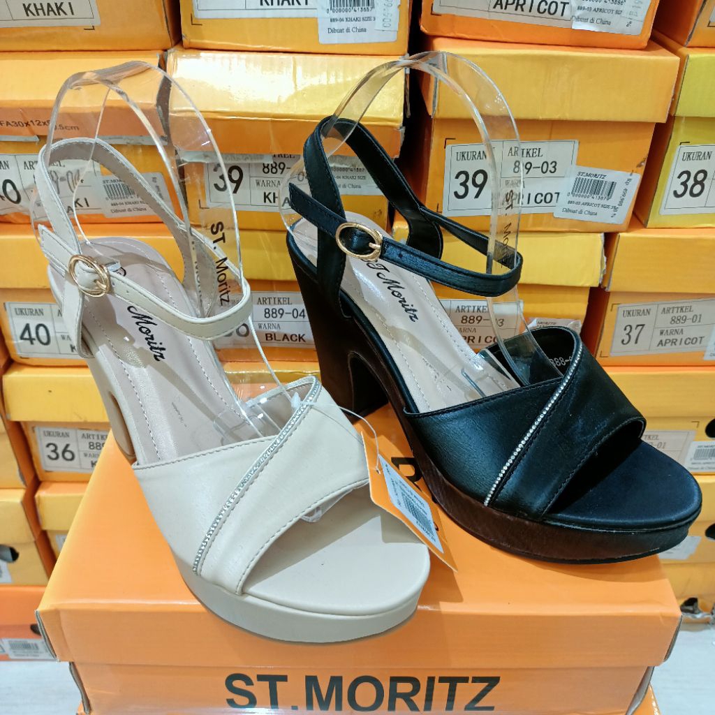 sandal wanita heels 10cm ST.MORITZ original matahari