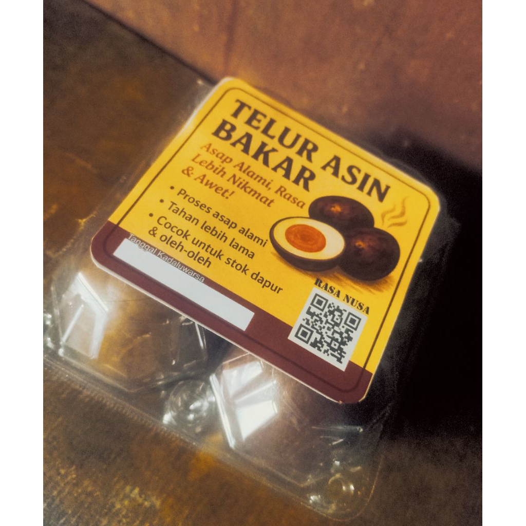 

telur asin bakar