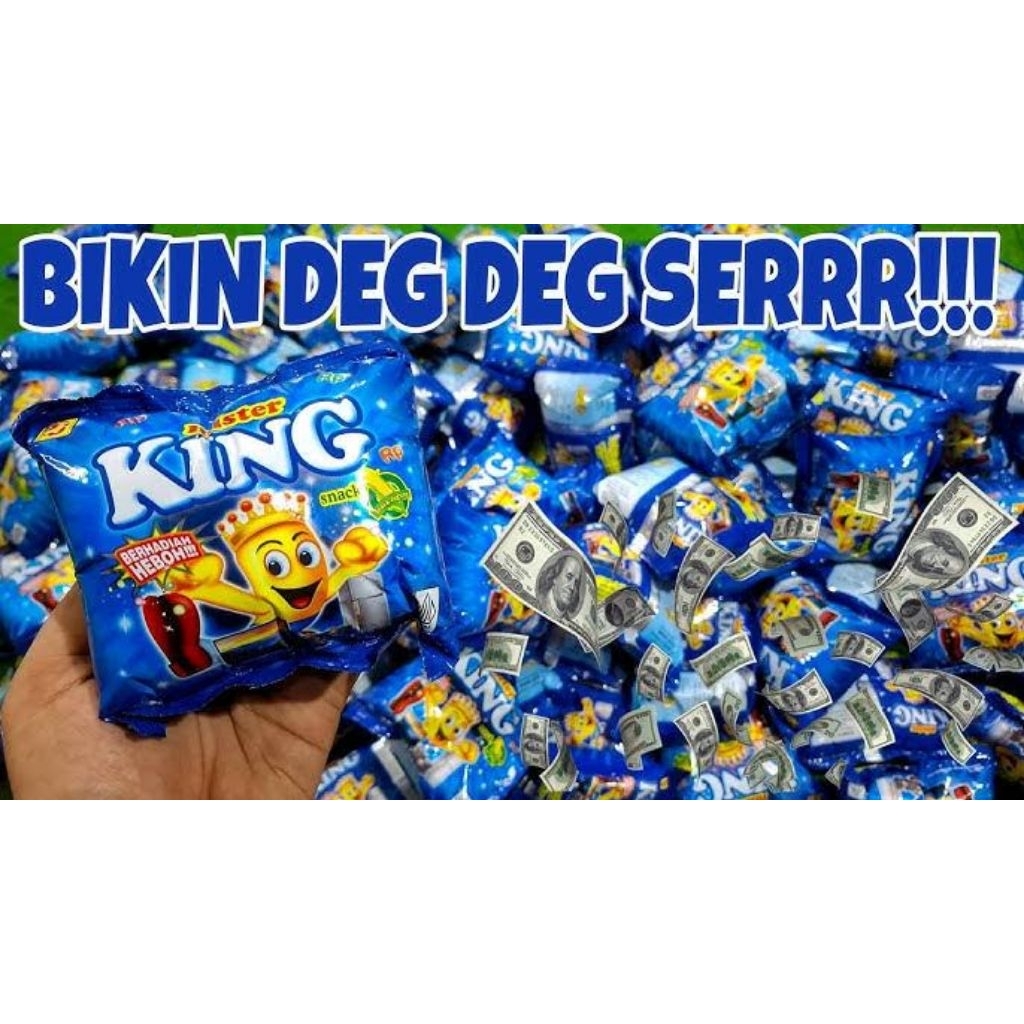 

Ciki King berhadiah uang tunai - Ciki berhadiah uang - 1 pack isi 10 pcs