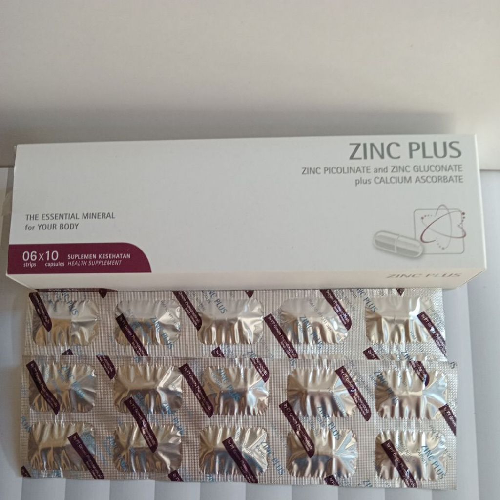 Zinc plus 10 capsul/ mencegah jerawat