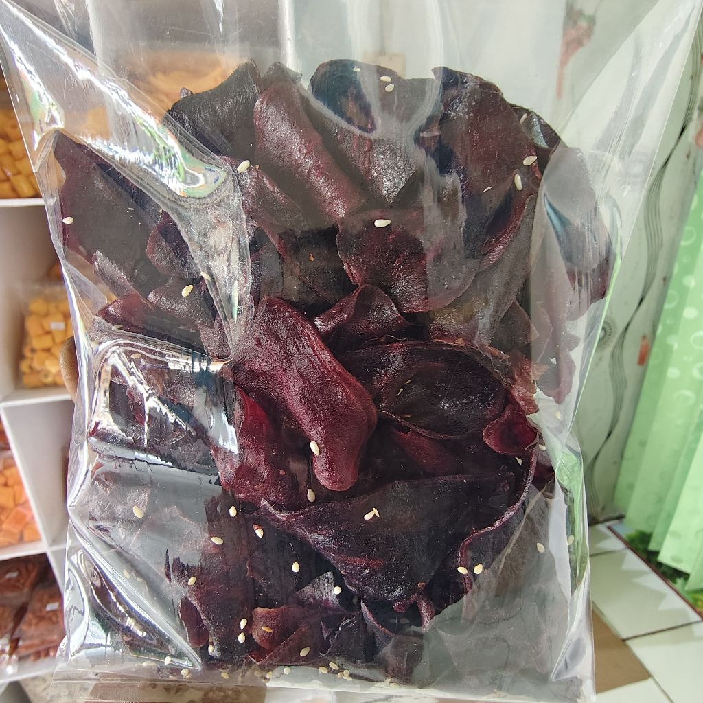 

Kripik Ubi Ungu Wijen Manis 250g