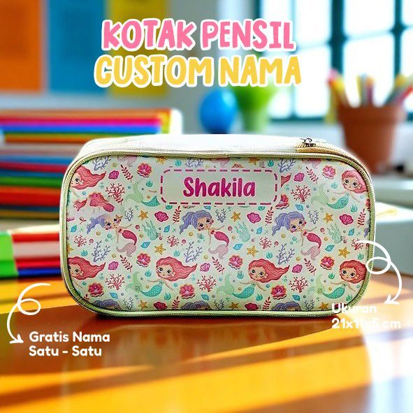 

Pencil Case Anak Custom / Kotak Pensil Souvenir / Ulang Tahun Anak / kotak pensil souvenir ultah anak