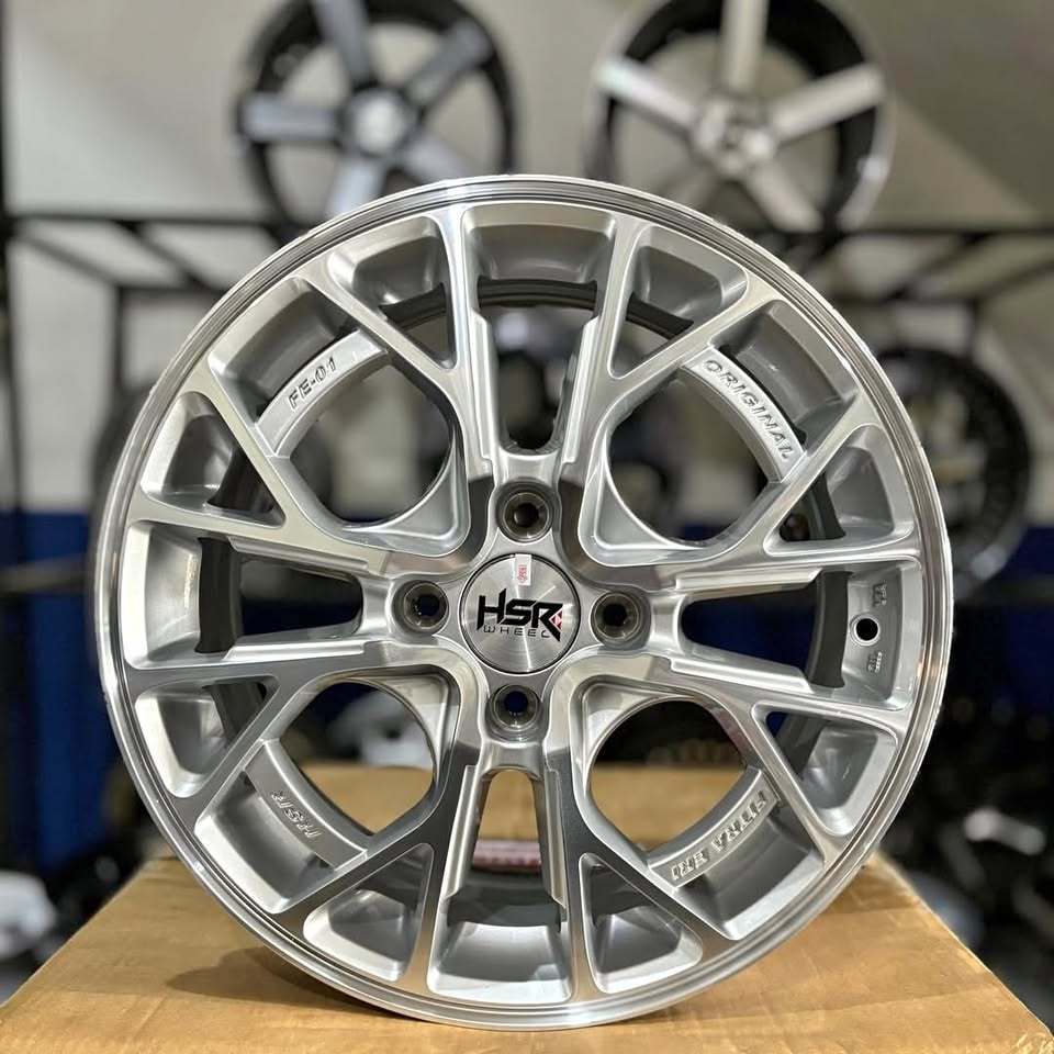 pelek hsr ring 15 mura luang baut 4x100 warna silver