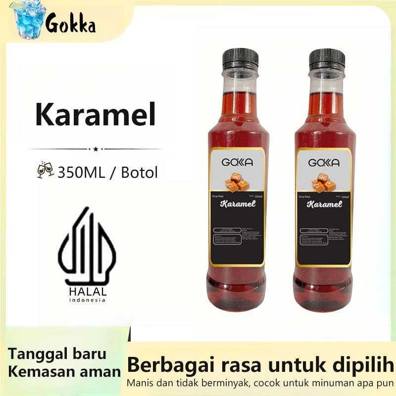 

GOKKA Sirup Minuman Rasa Karamel 350ml Syrup / Sirup Karamel Sertifikasi Halal