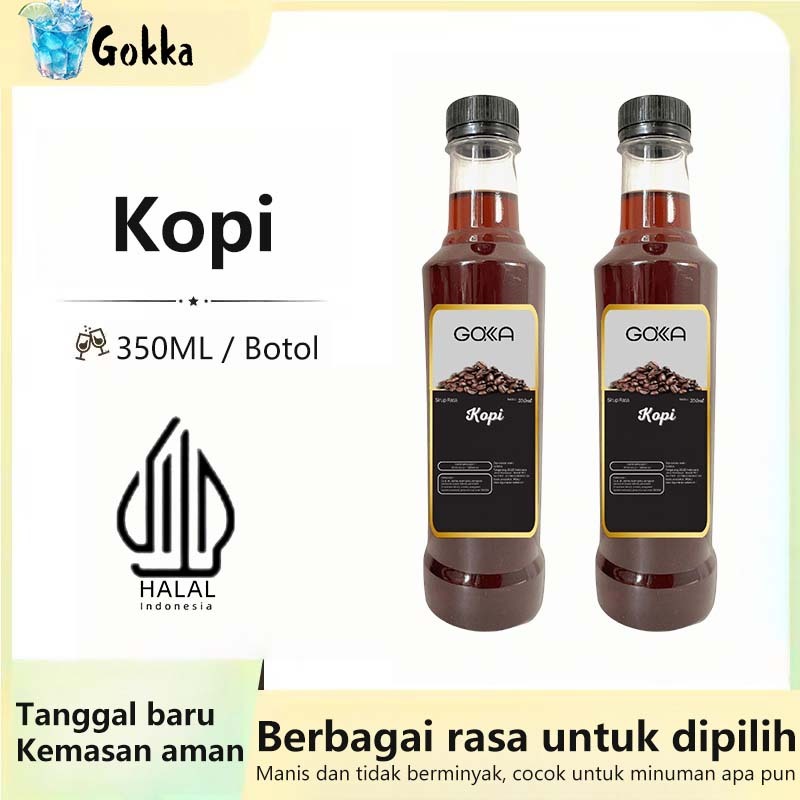 

GOKKA Sirup Minuman Rasa Kopi 350ml Syrup / Sirup Kopi Sertifikasi Halal