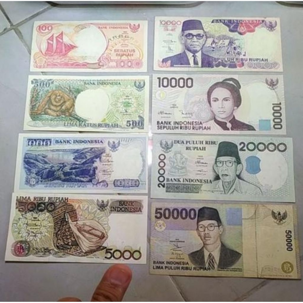 uang kuno indonesia tahun 90an lengkap