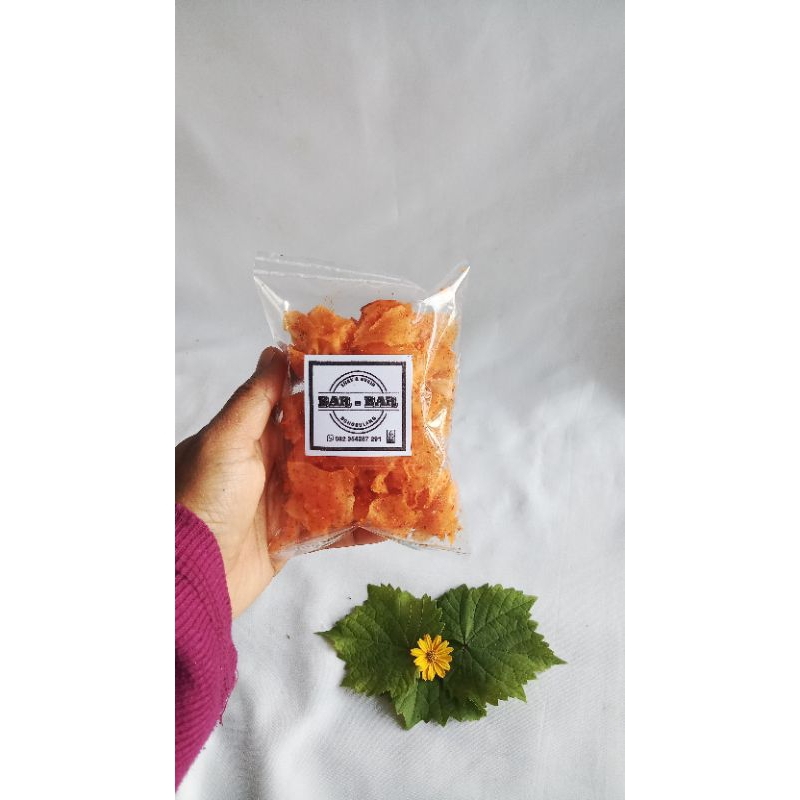 

kripik/lado Bar_Bar pedas gurih kriuk