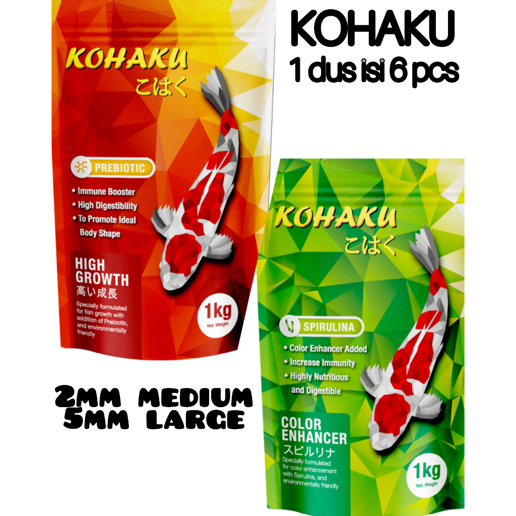 1 DUS / KOHAKU pakan koi