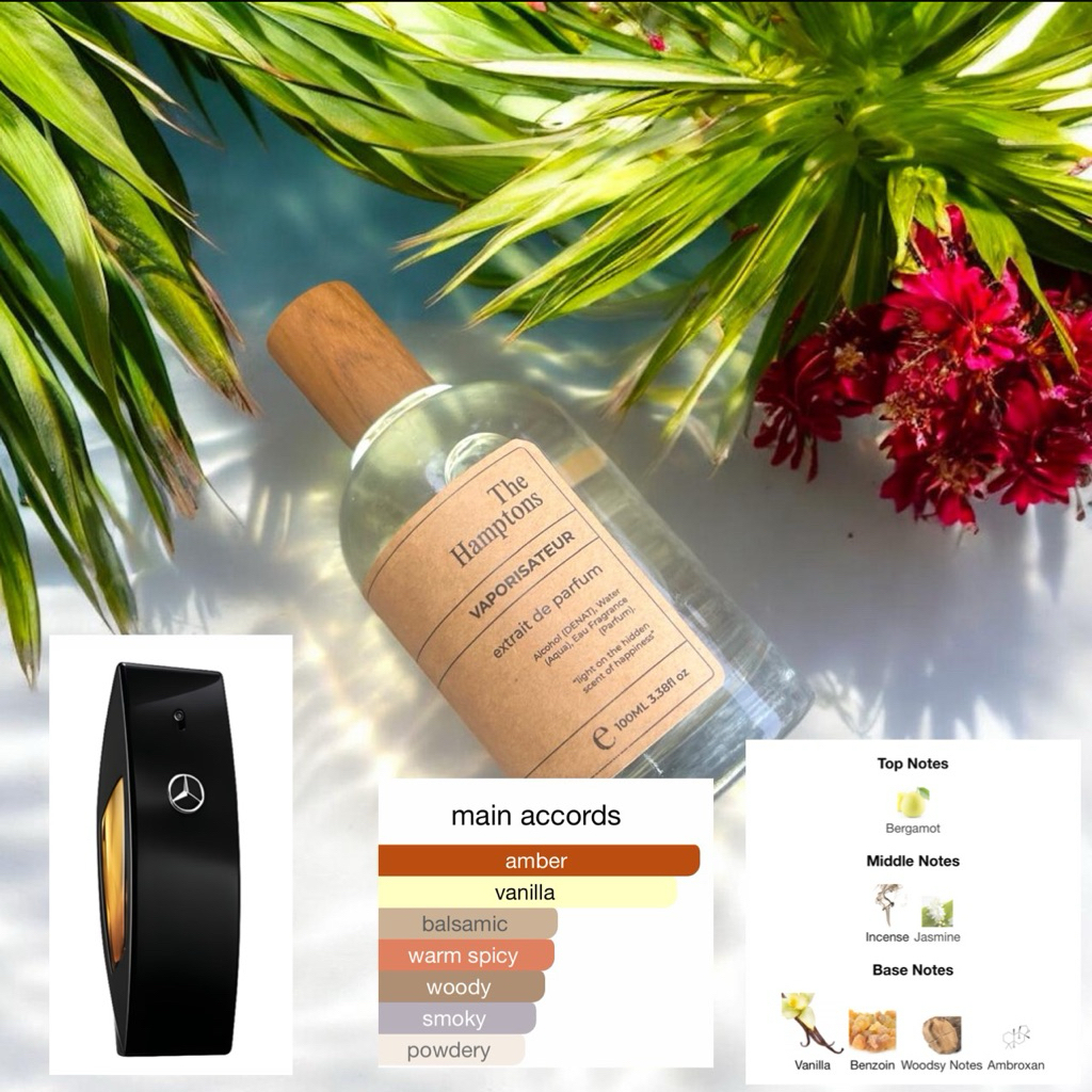 [TH] MERCEDEZ BENZ CLUB BLACK for Men - extrait de parfum