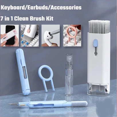 7 in 1 Multifunction Pen Cleaner for Earbud Smartphone Keyboard Cleaning Kit Multifungsi Pembersih K