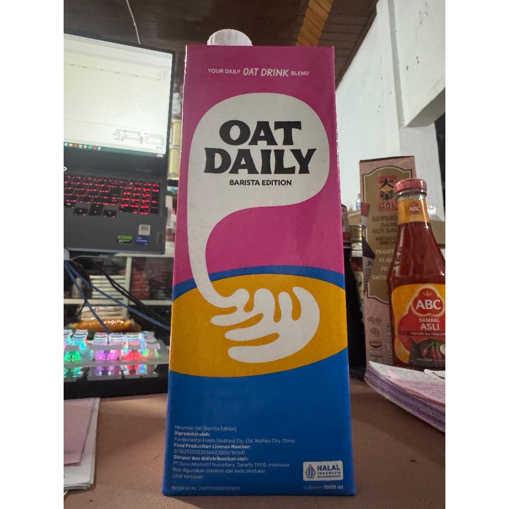 

Oat Milk Oat Daily / Susu Oat Daily / Oat Daily Barista - 1 Ltr