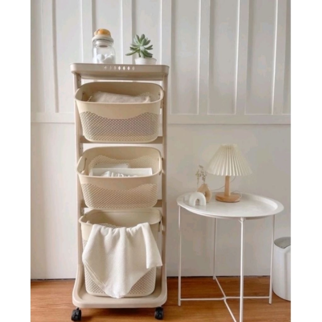 Laundry rak keranjang baju kotor /rak penyimpanan serbaguna minimalis