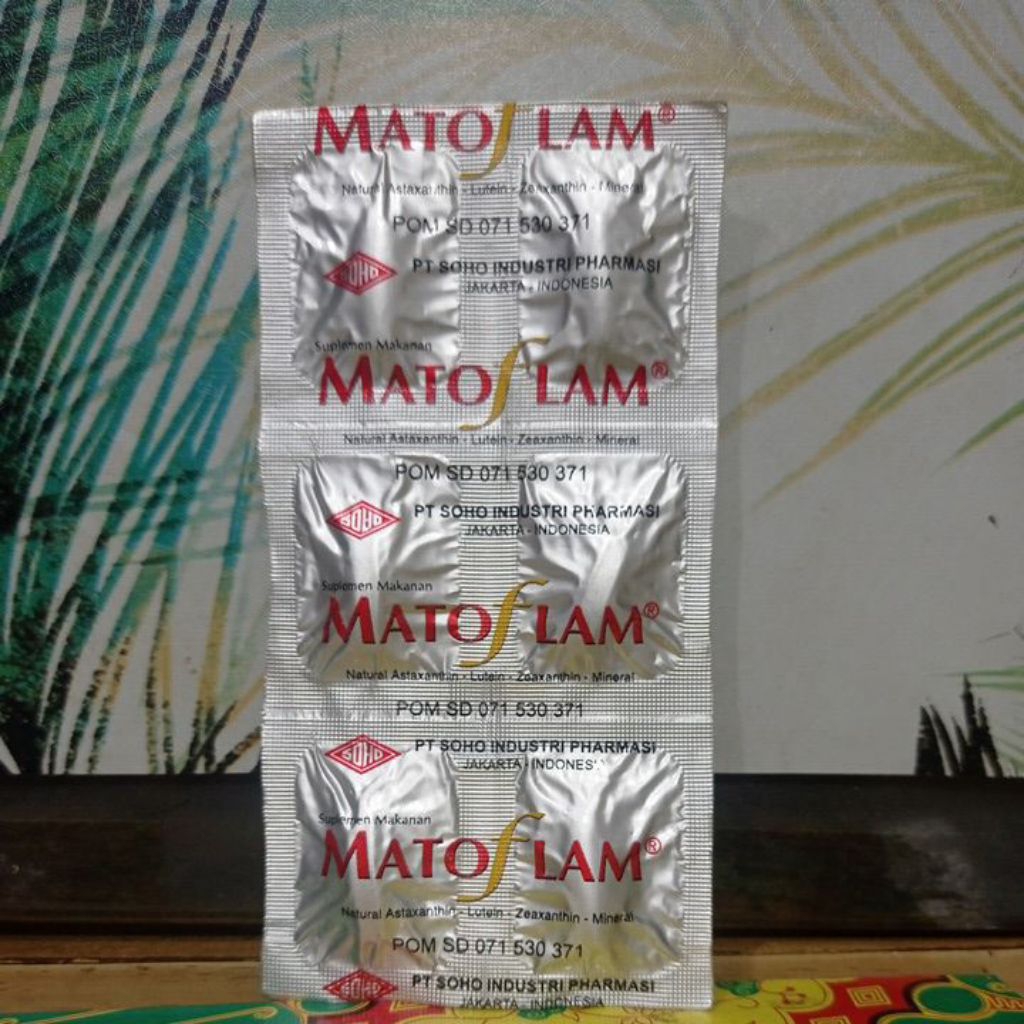 MATOFLAM 6 tablet | vitamin mata | obat peradangan mata merah, minus / bengkak