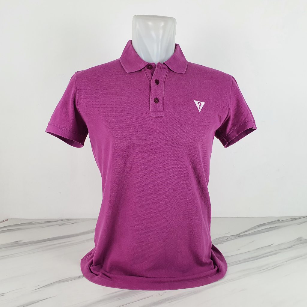 Baju Kaos Polo GUESS - Size S - Lebar Dada 47 cm - Original 100% - Scd
