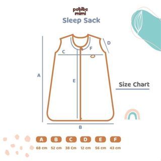 Petite Mimi Sleep Sack / Selimut kantong Tidur Bayi - Sleep Sack Bayi Nyaman Bebas Gerak / selimut t