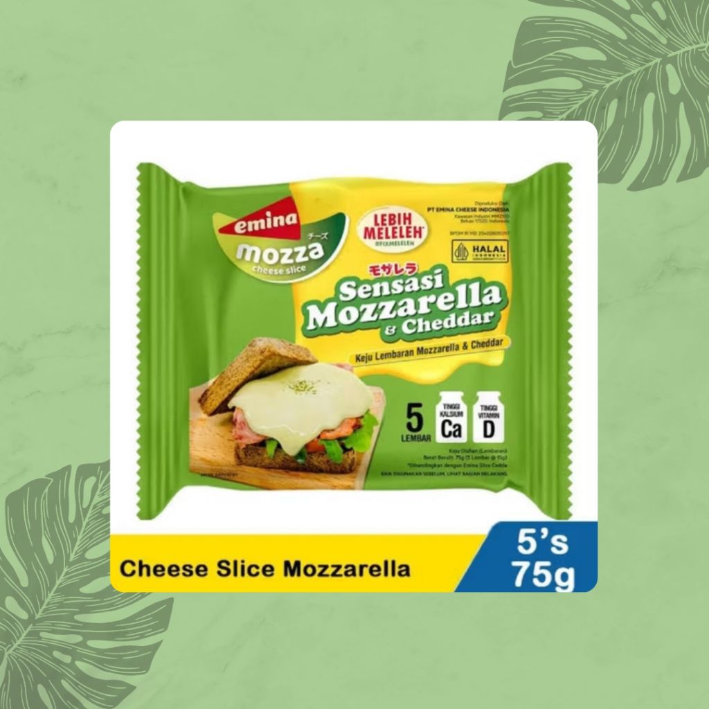 

Emina Keju Mozzarella Slice Isi 5pcs
