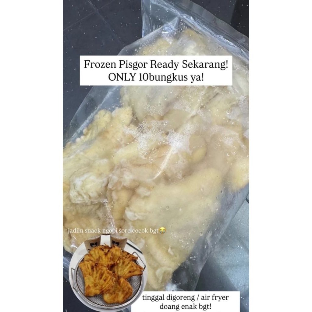 

Pisang Frozen / Pisang Goreng Frozen / Pisgor Frozen Fresh / Pisang Kepok / Pisang Goreng