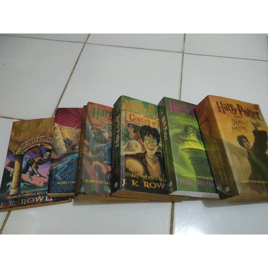 novel Harry potter 1, 2, 3, 4, 6, 7