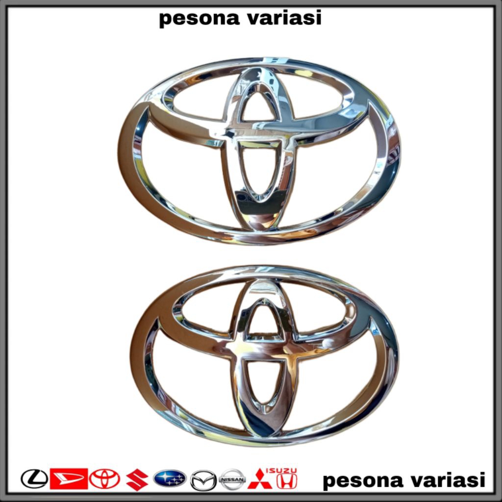 EMBLEM LOGO TOYOTA VIOS 2007 - 2012, DEPAN&BELAKANG