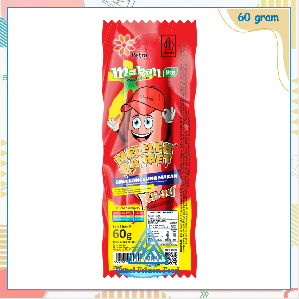 

Mabell Sosis Single Keju 60 g Frozen Food Karawang