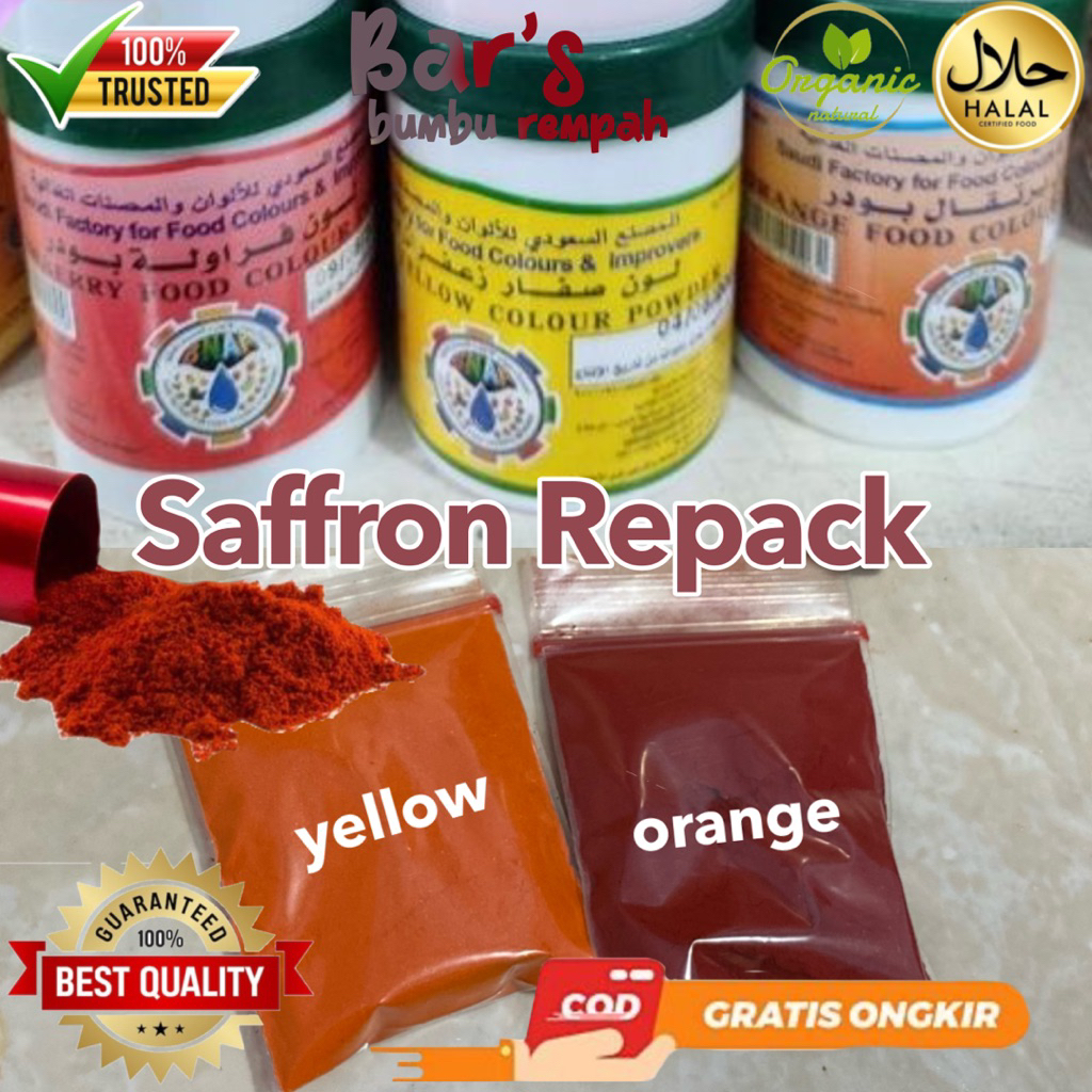 

Saffron repack 5gr&10gr premium organic hemat praktis