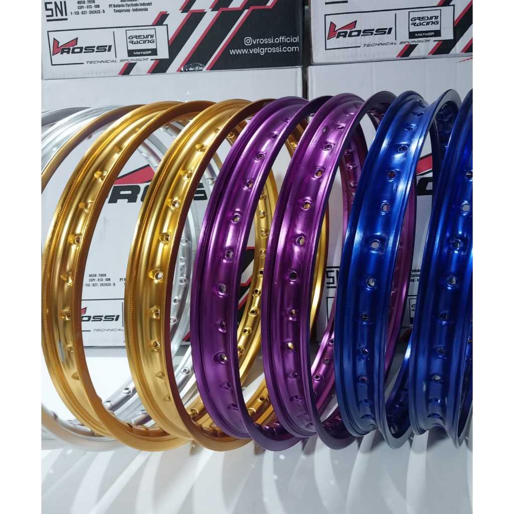 V Rossi Velg Jari jari Ring 17 Harga Sepasang Ukuran 1.40/1.40 ring 17 Lingkaran 17