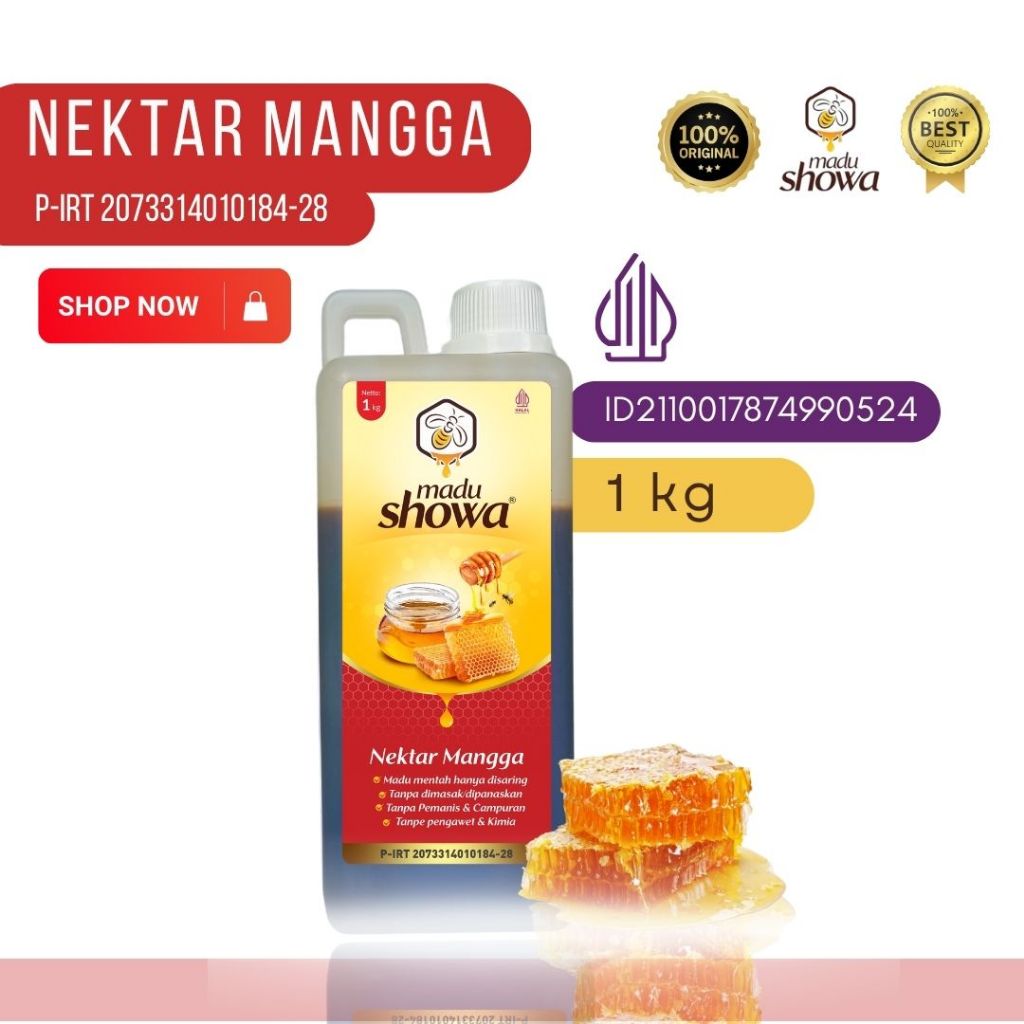 

Madu Showa - Madu Murni Nektar Mangga 1 Kg - Asli 100 % Dinkes dan Halal