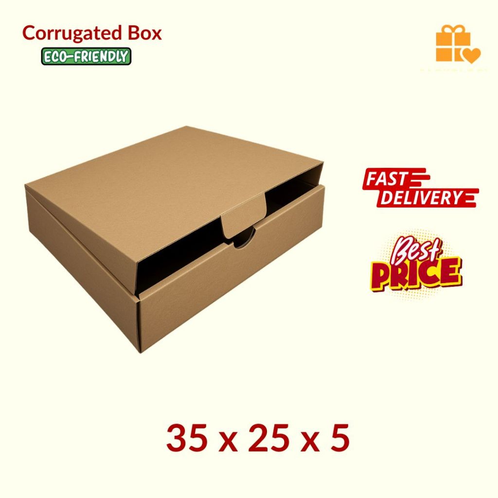 

(100 Pcs) Kardus Diecut Pizza Polos - 35x25x5 TERMURAH